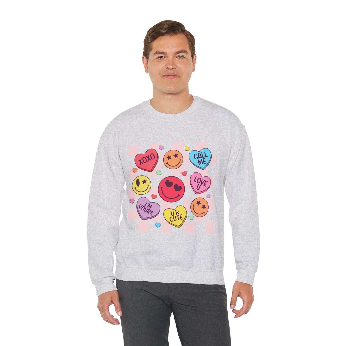 Retro Valentines Heart Sweatshirt