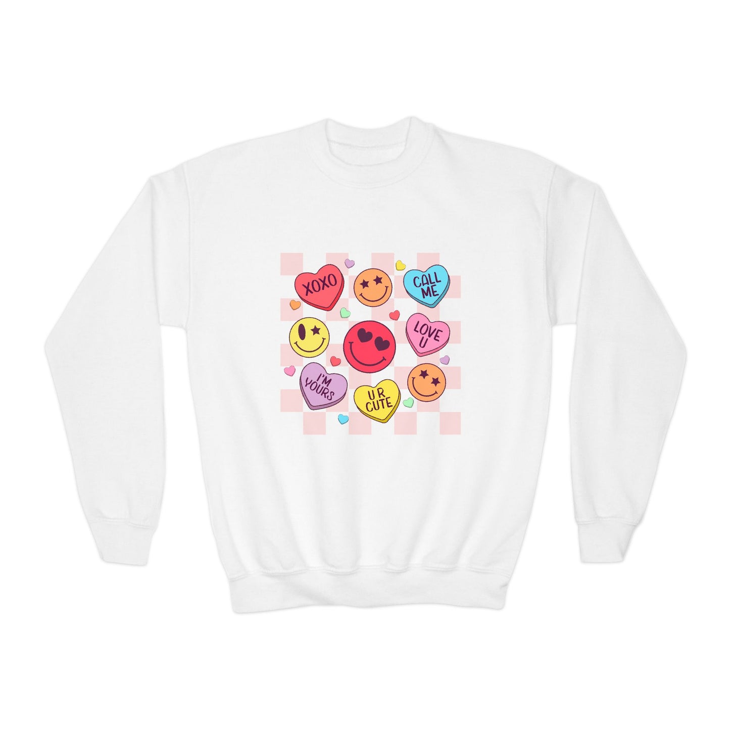 Youth Valentine Love Heart Sweatshirt