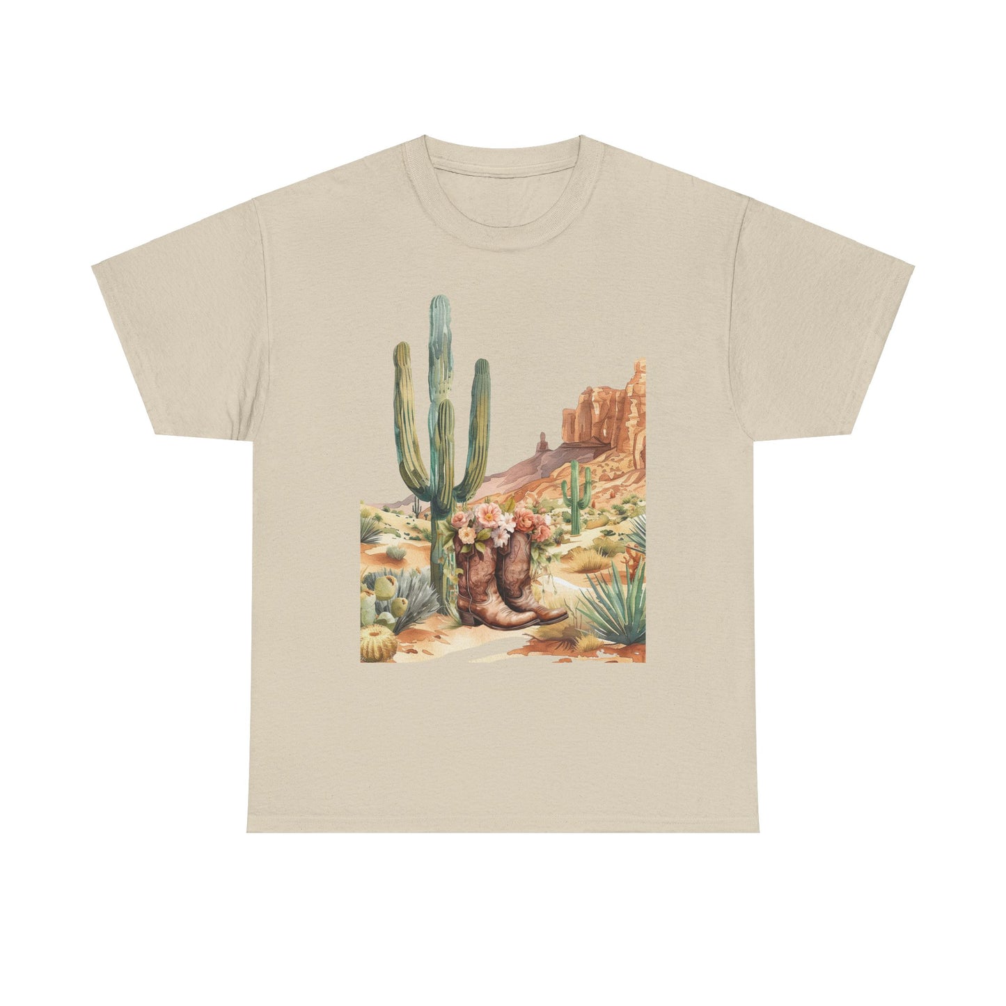 Cactus Western Tee, Desert Succulent Shirt