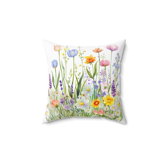 Wildflower Square Pillow