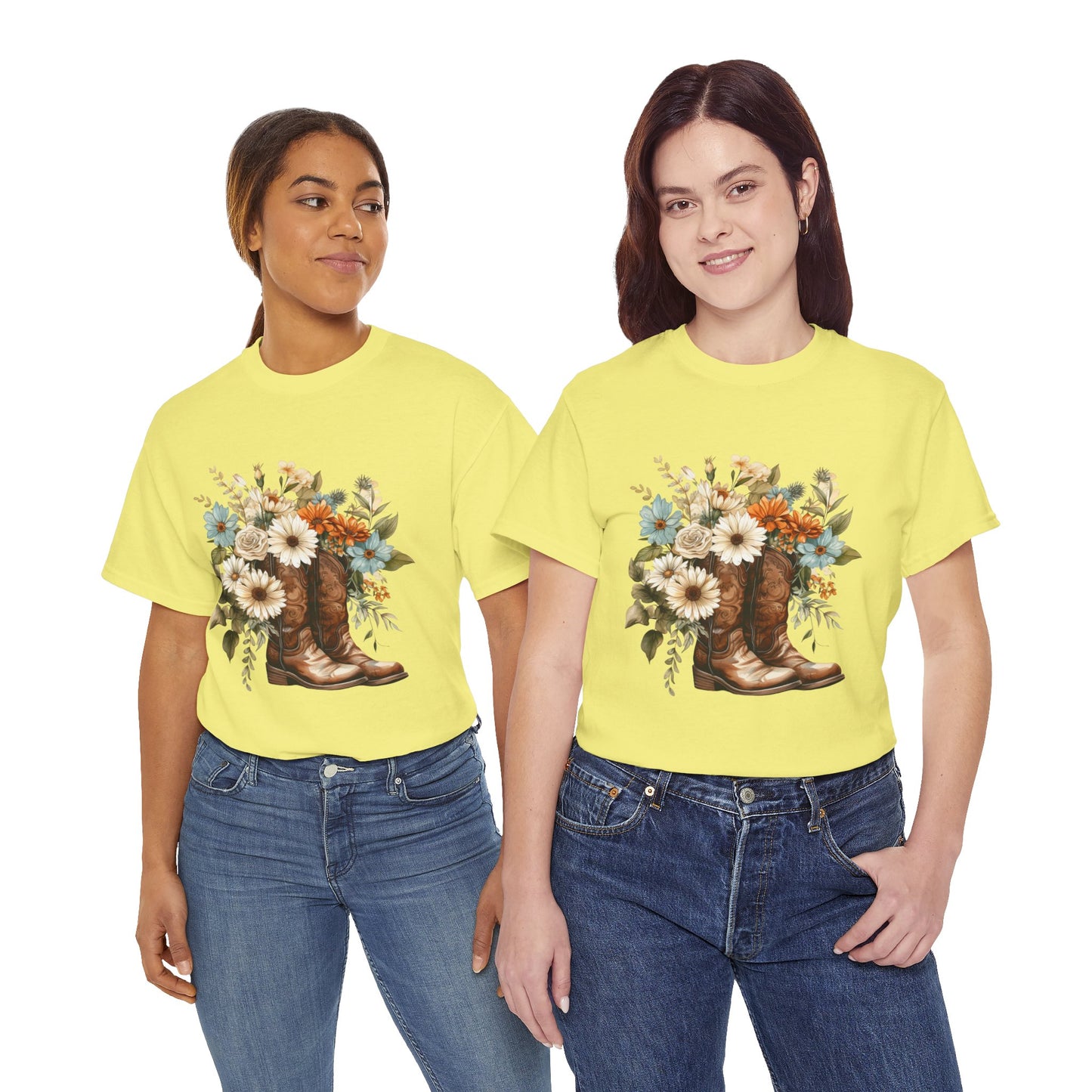 Boots and Flowers T-Shirt
