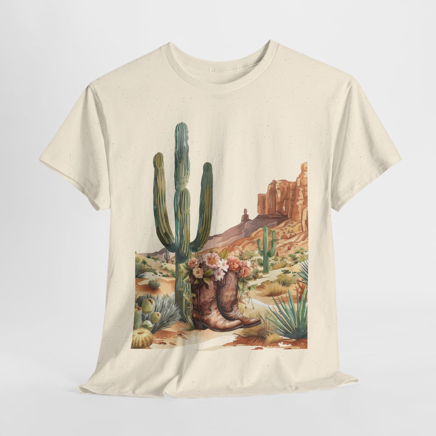 Cactus Western Tee, Desert Succulent Shirt