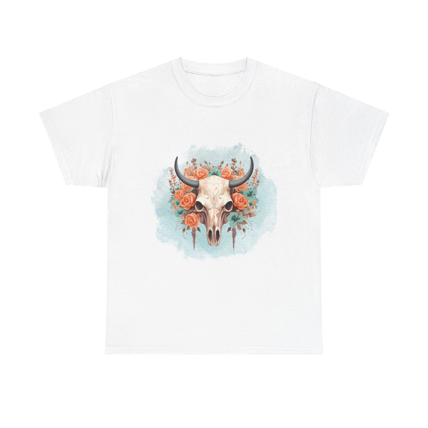 Boho Cow Skull Graphic Tee