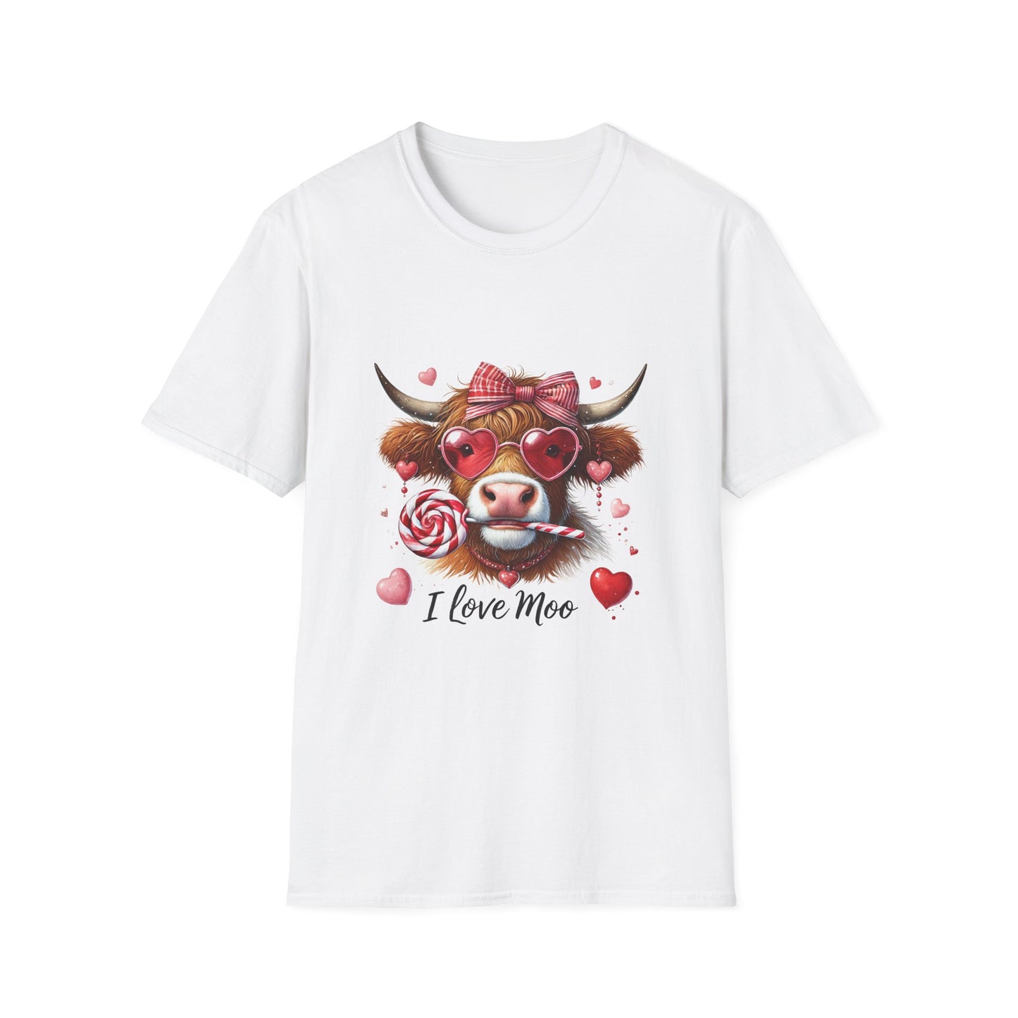 I Love Moo Valentines Day T-Shirt