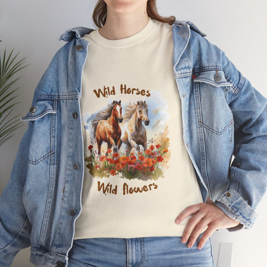 Wild Horses, Wild Flowers T-Shirt