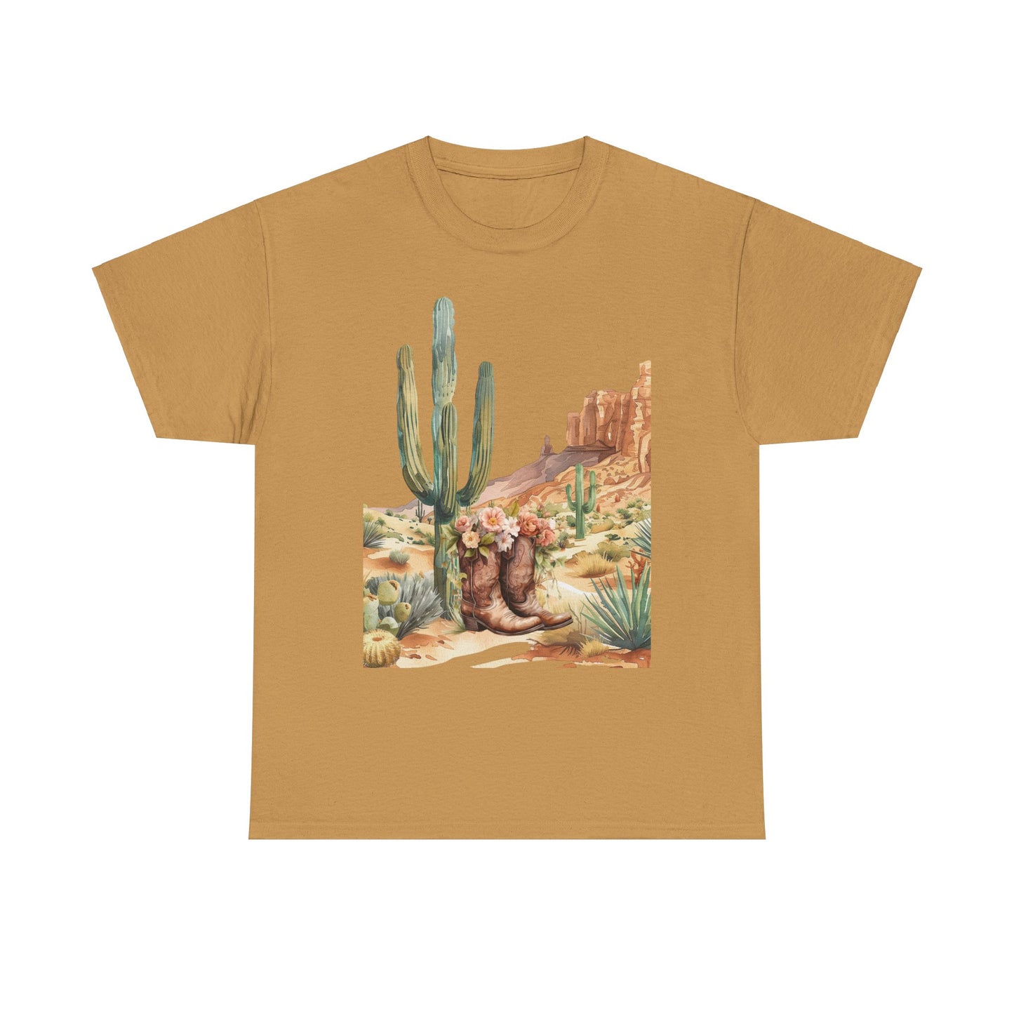 Cactus Western Tee, Desert Succulent Shirt