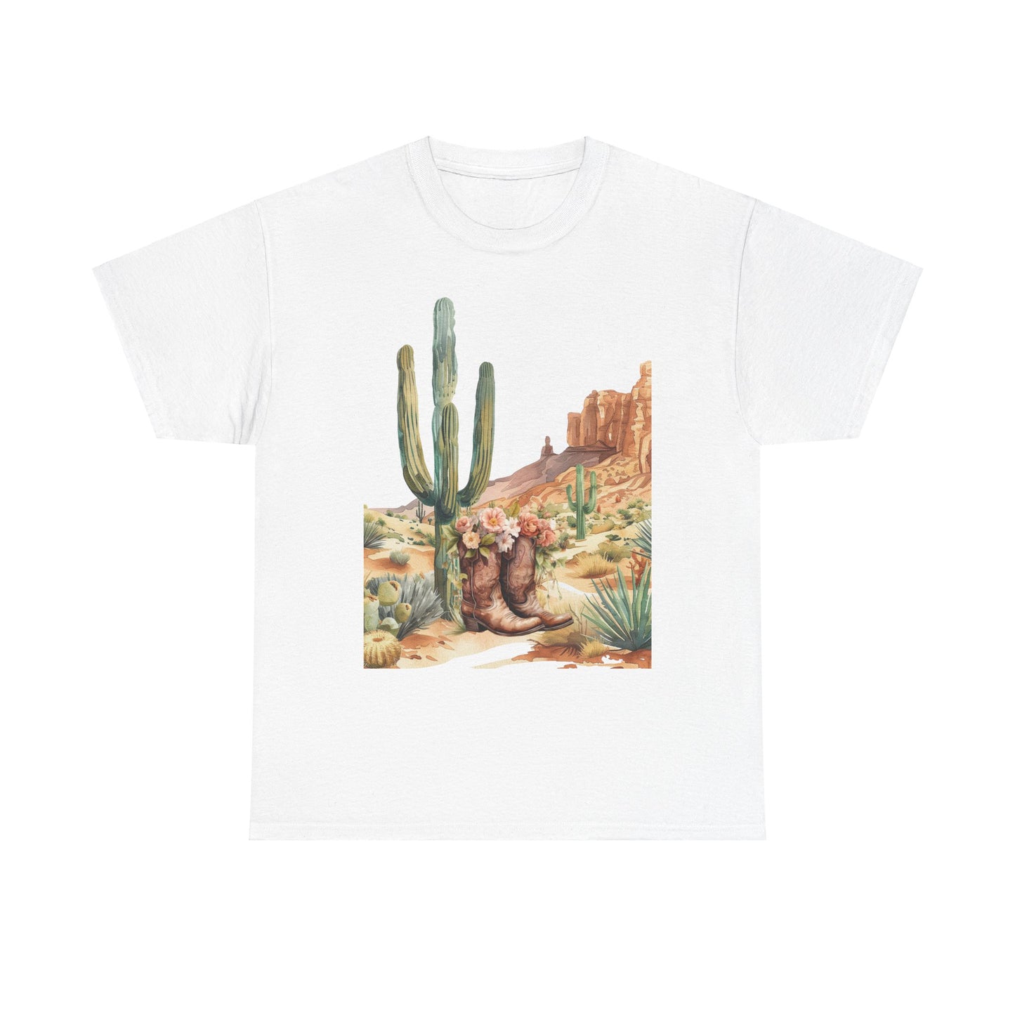 Cactus Western Tee, Desert Succulent Shirt