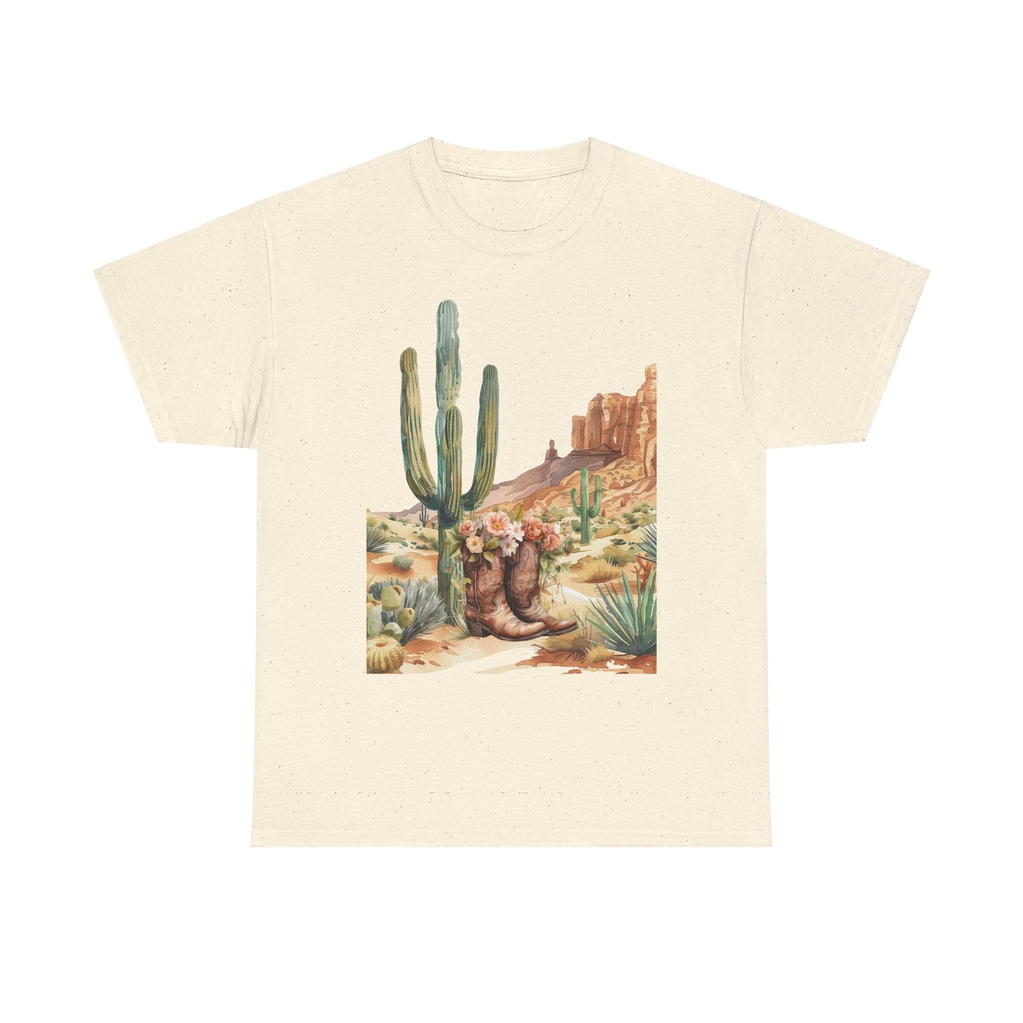 Cactus Western Tee, Desert Succulent Shirt