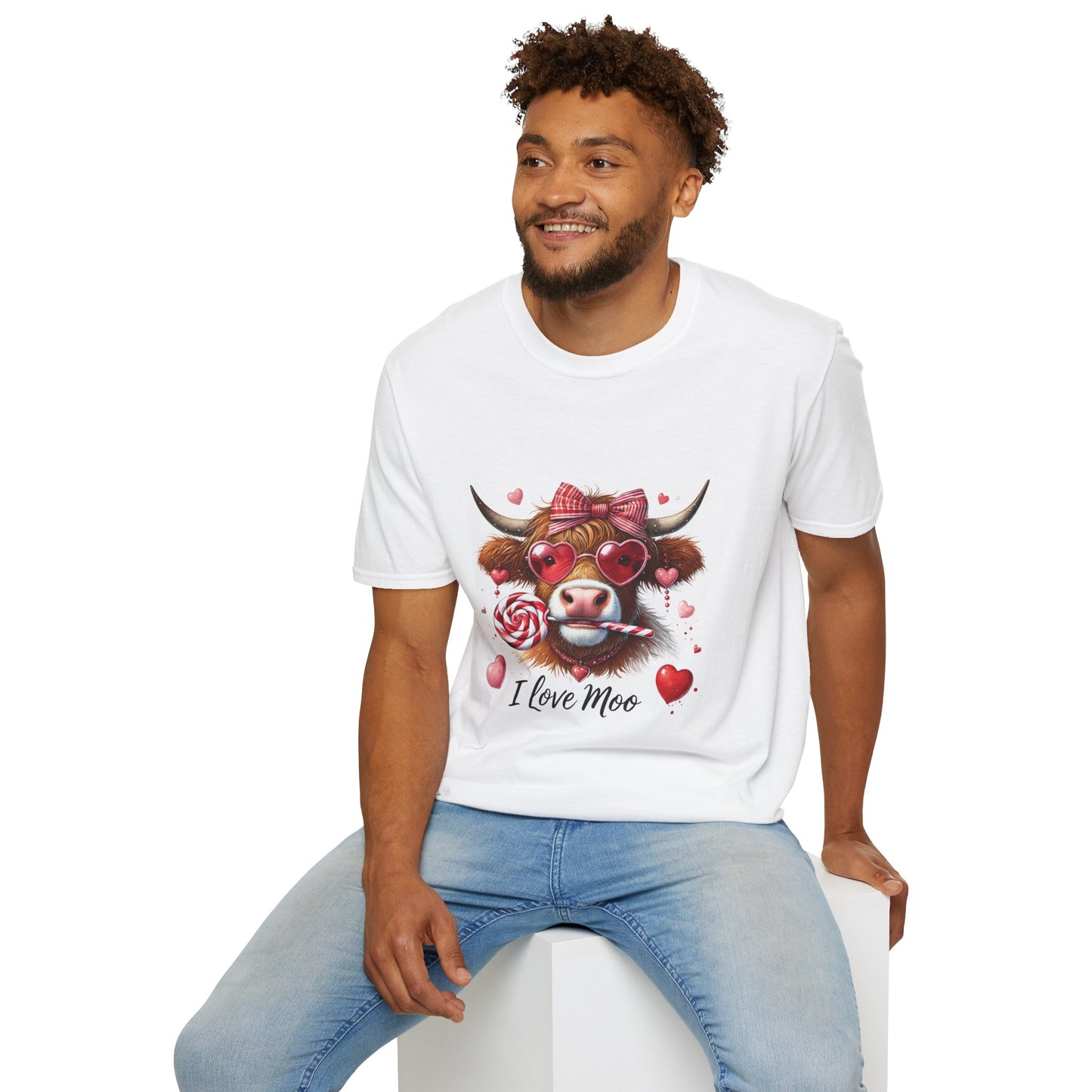 I Love Moo Valentines Day T-Shirt