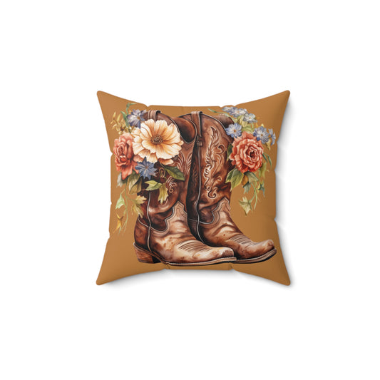 Western Boots Square Pillow