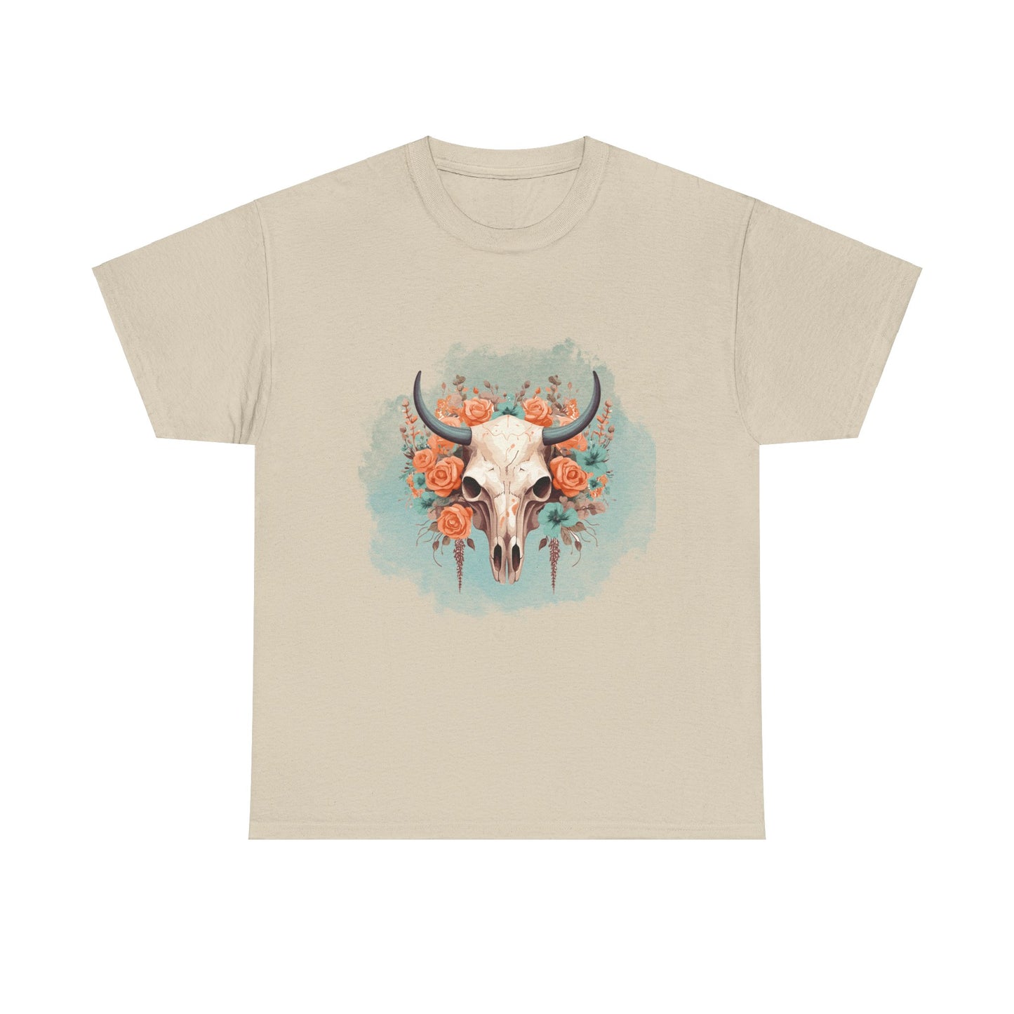 Boho Cow Skull Graphic Tee